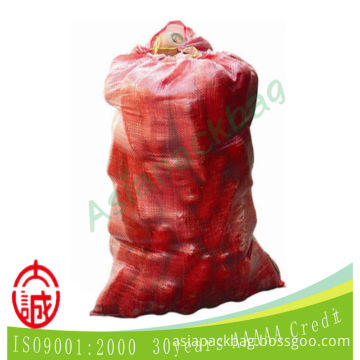 machine woven plastic agriculture sack for vegetables